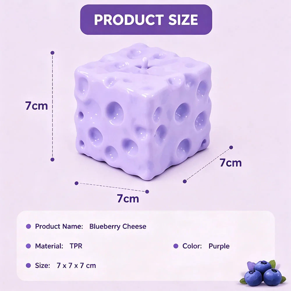 Viral Jumbo Blueberry Cheese Squishy sensory toy by HSF Marketplace for stress relief and fun