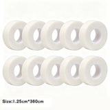 Non-woven silicone gel eyelash tape from HSF Marketplace, breathable and resistant, used for eyelash extension makeup application.