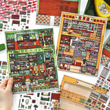 Kawaii girl's 3D space sticker by HSF Marketplace for creative scrapbooking and sticker therapy