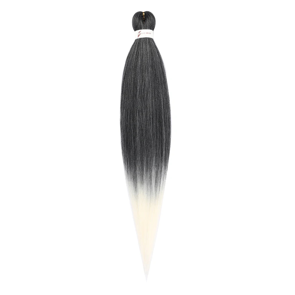 Pre-stretched Braids Hair Professional Itch Free Hot Water Setting Synthetic Fiber Ombre Yaki Texture Braid Hair Extensions
