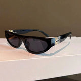 Small frame vintage cat eye sunglasses for women with UV400 protection by HSF Marketplace