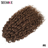 Jessica Synthetic Hair Deep Wave Twist Crochet Hair Braid Afro Curl Ombre Blonde Pink Deep Wavy Braiding Hair Extension ForWomen