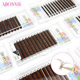 Abonnie LB Lashes Brown Classic Eyelash Extensions Russian Volume Lashes Fluffy Eyelash for Anime Eyelashes