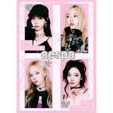 Aespa Whiplash aesthetic poster, HD canvas wall art featuring K-pop group imagery by HSF Marketplace