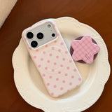 Korean magnetic bracket phone case for iPhone Pro Max models by HSF Marketplace, black protective case