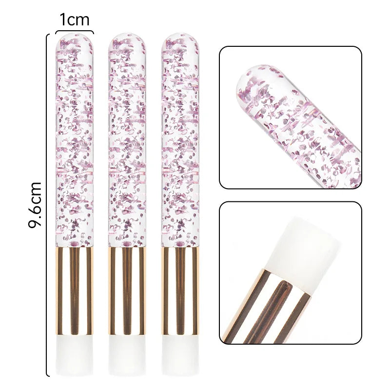 20 pcs black eyelash extension cleaning brushes and makeup tools, including eyelash shampoo and peel-off blackhead remover brushes.