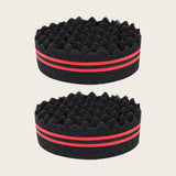 Sponge hair brush and comb set, hair styling set with curling comb and curling sponge, suitable for all hair types