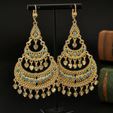 Vintage gold plated heart tassel earrings for boho style, HSF Marketplace jewelry