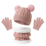 Children's thermal knit fleece winter set with hat, scarf, and gloves by HSF Marketplace