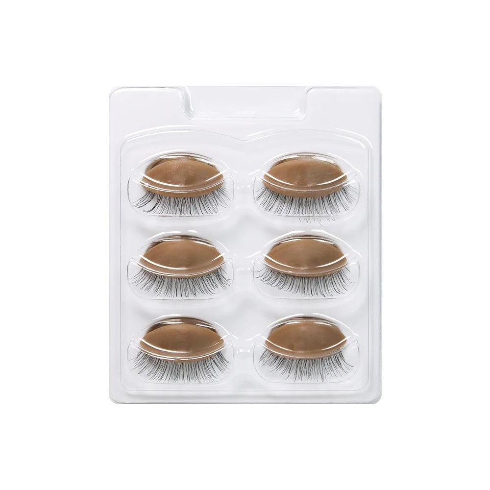 HSF Marketplace GAHAMACA false eyelash extension training head with removable eyelids and flat model head for practice.