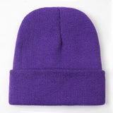 Women's soft knitted winter beanie in assorted colors, unisex design by HSF Marketplace