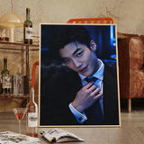 Woo Do-hwan poster featuring Korean drama star portrait for K-culture wall decor