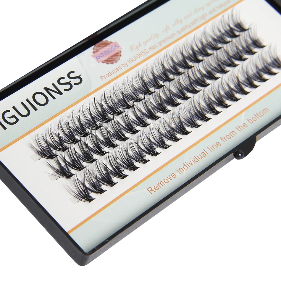 Lash Clusters DIY Individual Eyelash Extensions Natural Wispy Cluster Lashes C D Curl Multi Style At Home IGUIONSS