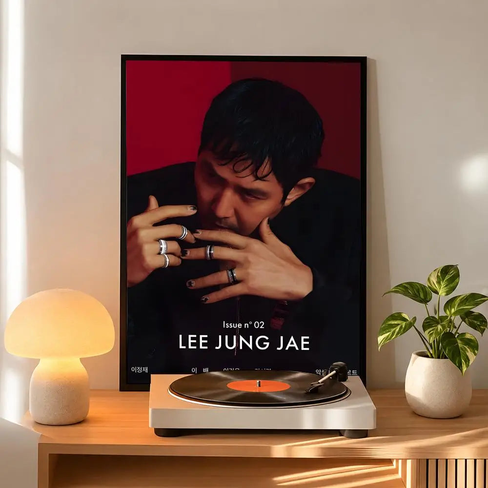 Lee Jung-jae portrait art poster for home decor, K-Culture merch by HSF Marketplace