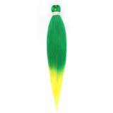 Pre-stretched Braids Hair Professional Itch Free Hot Water Setting Synthetic Fiber Ombre Yaki Texture Braid Hair Extensions