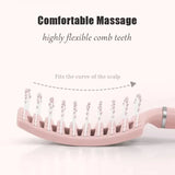 Big curved air cushion comb for all hair types, anti-hair loss hair styling tool by HSF Marketplace