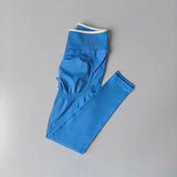 High-waisted peach butt yoga pants for women by HSF Marketplace, shown in a close-up product view