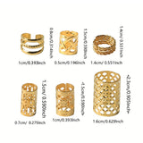60/90pcs Alloy Hair Jewelry Hair Cuffs For Braids Metal Dreadlock Beads Hair Cuffs Rings Multi Style Braids Accessories