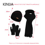 Women's warm woolen hat, scarf and gloves set by HSF Marketplace for winter wear
