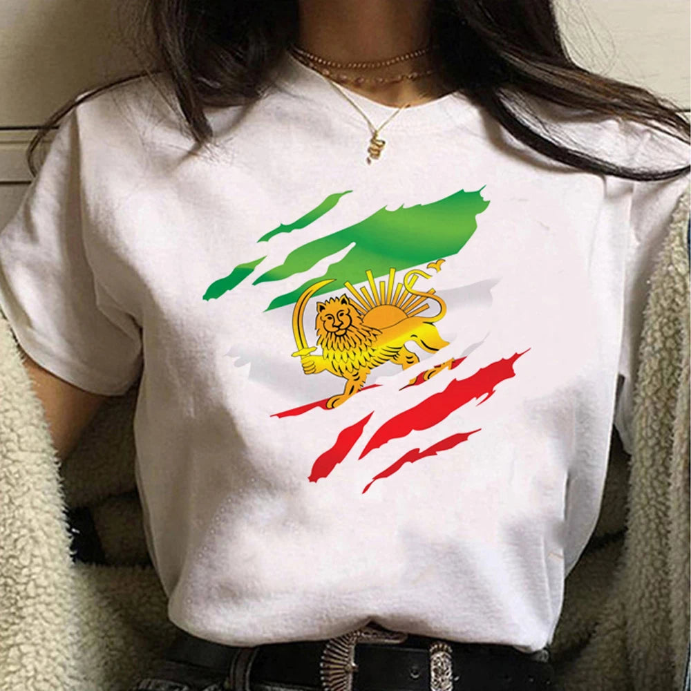 Women's Funny Iran T-Shirt by HSF Marketplace in casual Harajuku style