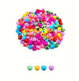 Colorful plastic hair beads and claw clips for braids, 50-piece hair styling set by HSF Marketplace