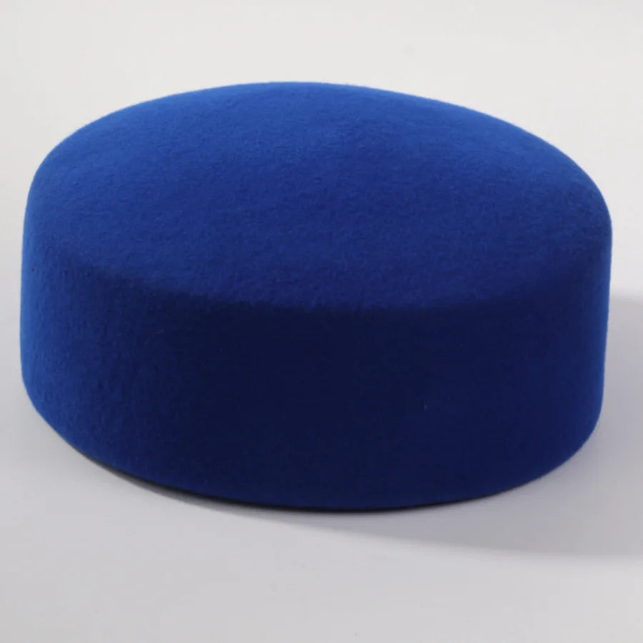 Women's wool felt vintage fedora pillbox hat by HSF Marketplace in classic elegant style