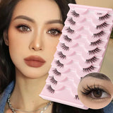 HSF Marketplace natural half false eyelashes, 5 or 10 pairs for effortless beauty