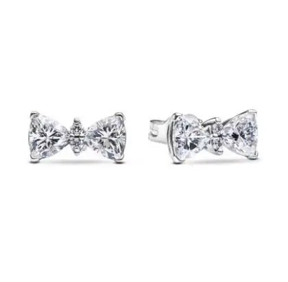 925 sterling silver sparkling herbarium cluster heart halo stud earrings for women, HSF Marketplace