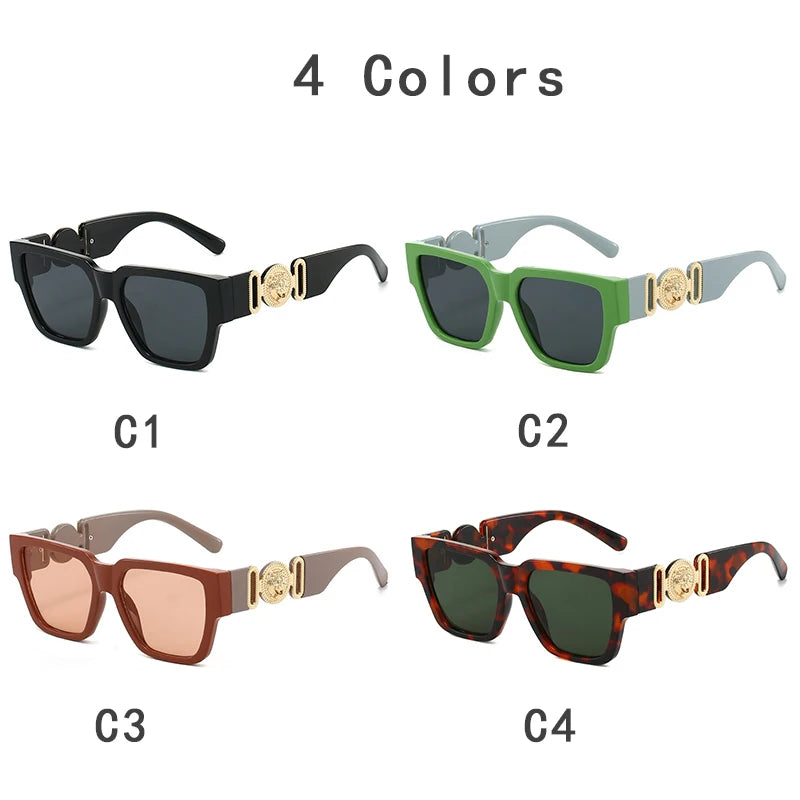 Luxury vintage square sunglasses for men and women, 2026 style by HSF Marketplace