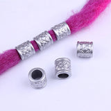 10Pcs/20Pcs Hair Ring Dreadlocks Beads Hair Braid Rings Clips Dread Locks Hair Braiding Metal Cuffs Decoration Accessories Men