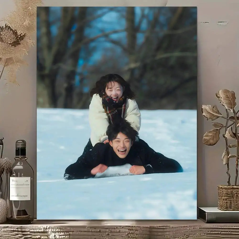 Mr. Plankton Korean drama wall art poster featuring characters and high-quality printed design