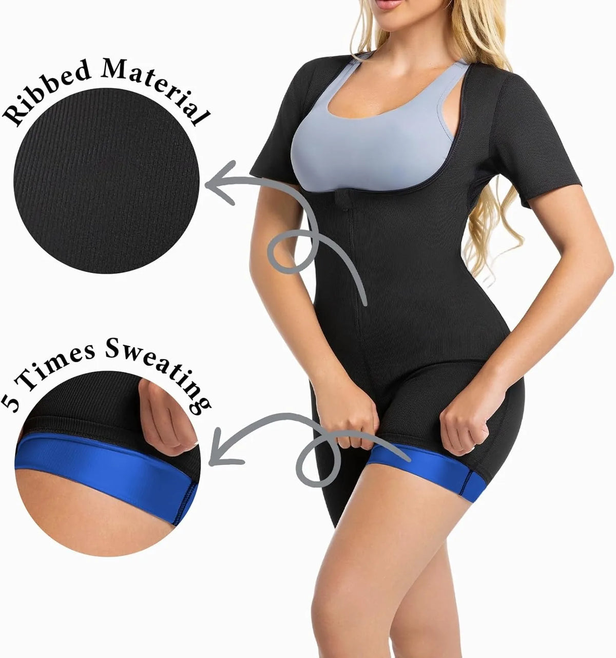 Vensslim full body shaper sauna sweat suit women’s slimming workout vest and waist trainer shapewear