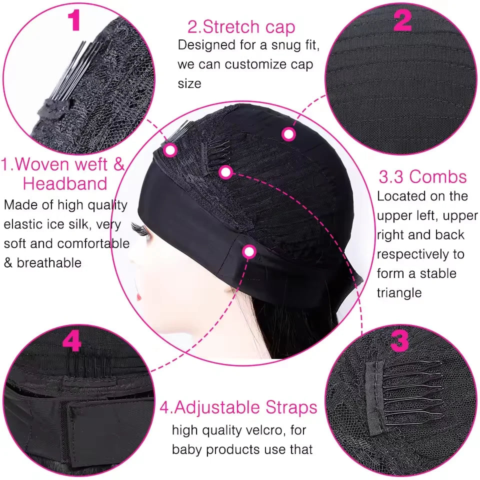 180% Afro kinky curly Brazilian human hair headband wig, natural black style for women, no-glue ready-to-wear wig