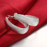 925 sterling silver hoop earrings for women, fine jewelry for weddings, engagements, and special occasions