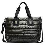 Women's cotton tote bag, versatile autumn winter handbag design by HSF Marketplace