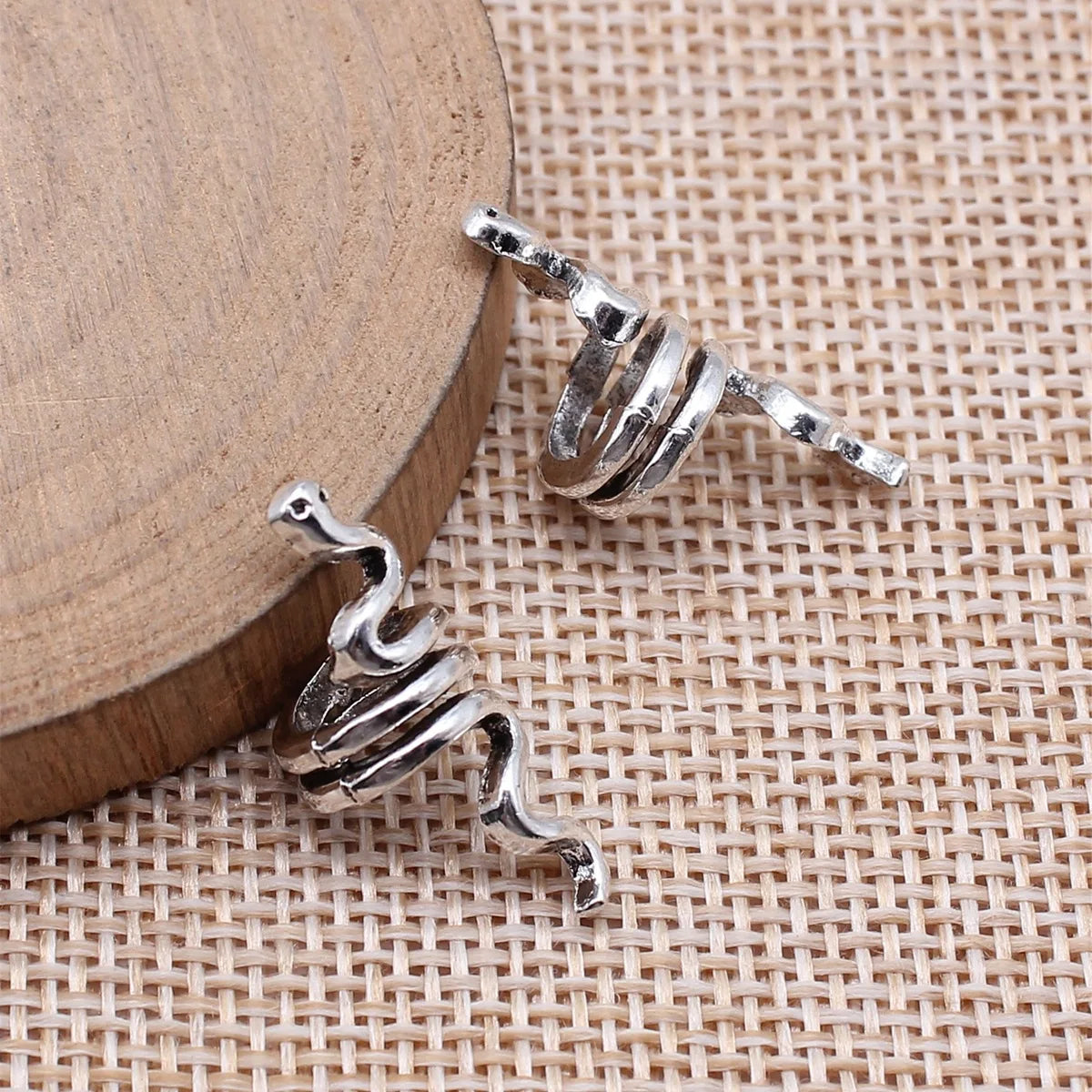 WYSIWYG 10pcs 10x10x25mm 2 Colors Snake Hair Braid Bead Accessories Pendant For DIY Jewelry Making Handmade Jewelry Findings