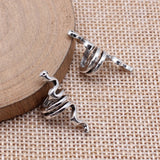 WYSIWYG 10pcs 10x10x25mm 2 Colors Snake Hair Braid Bead Accessories Pendant For DIY Jewelry Making Handmade Jewelry Findings