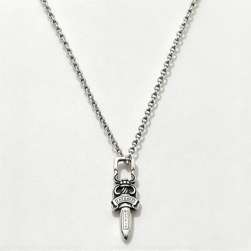S925 silver double-sided couples necklace, non-fading and allergy-free design by HSF Marketplace