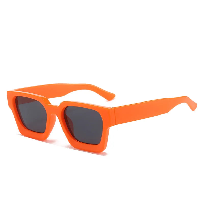 Luxury square green sunglasses for women and men by HSF Marketplace, retro style with UV400 protection and designer appeal.