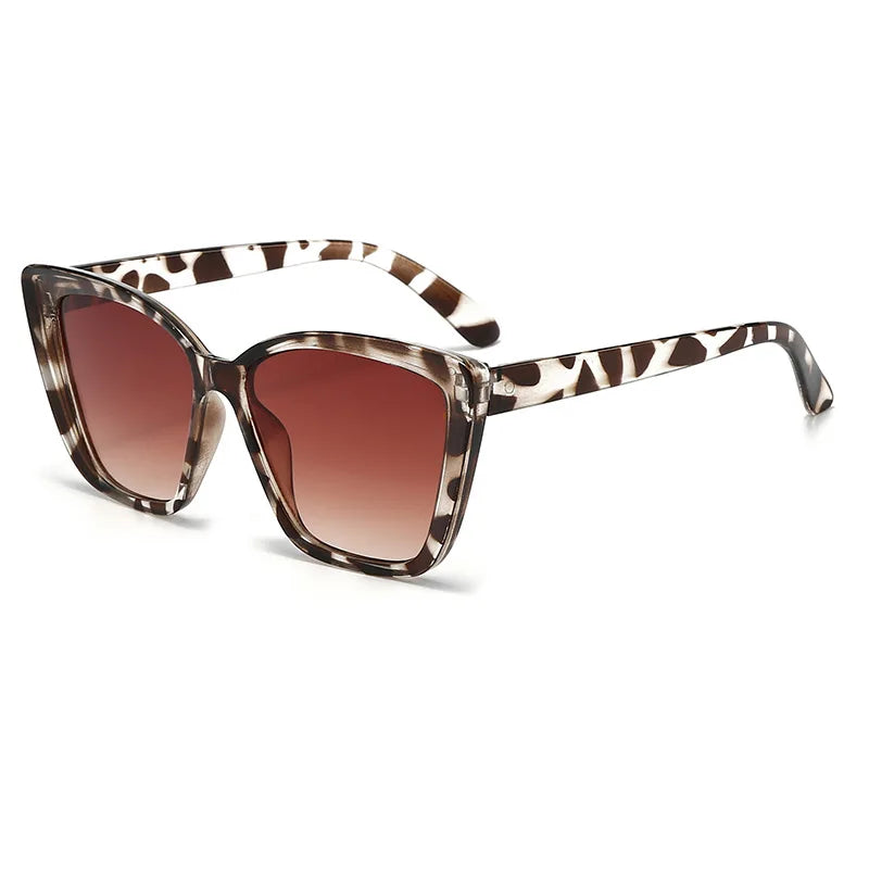 HFS Marketplace vintage cat eye sunglasses for women with small square frames, retro designer sun glasses, fashion oculos de sol