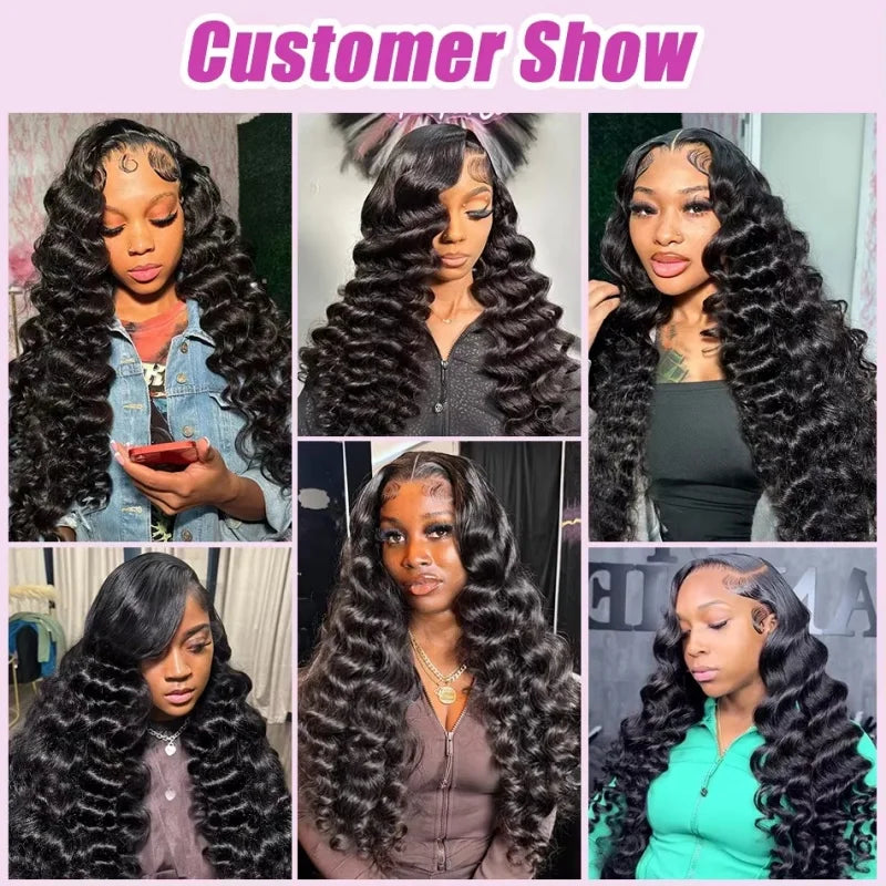 Deep Wave 1B Human Hair Bulk No Weft Curly Braiding Hair Extensions, Soft Real Human Hair Bulk For Making Knotless Boho Braids Various Fashion Braided Hairstyles For Ladies