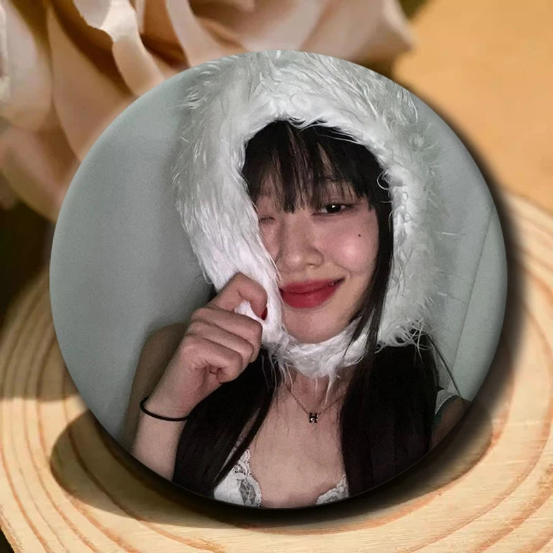 Kpop YVES soft button pins for LOONA fans, cute K-culture accessories by HSF Marketplace