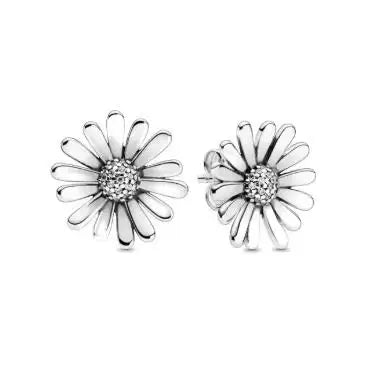 925 sterling silver sparkling herbarium cluster heart halo stud earrings for women