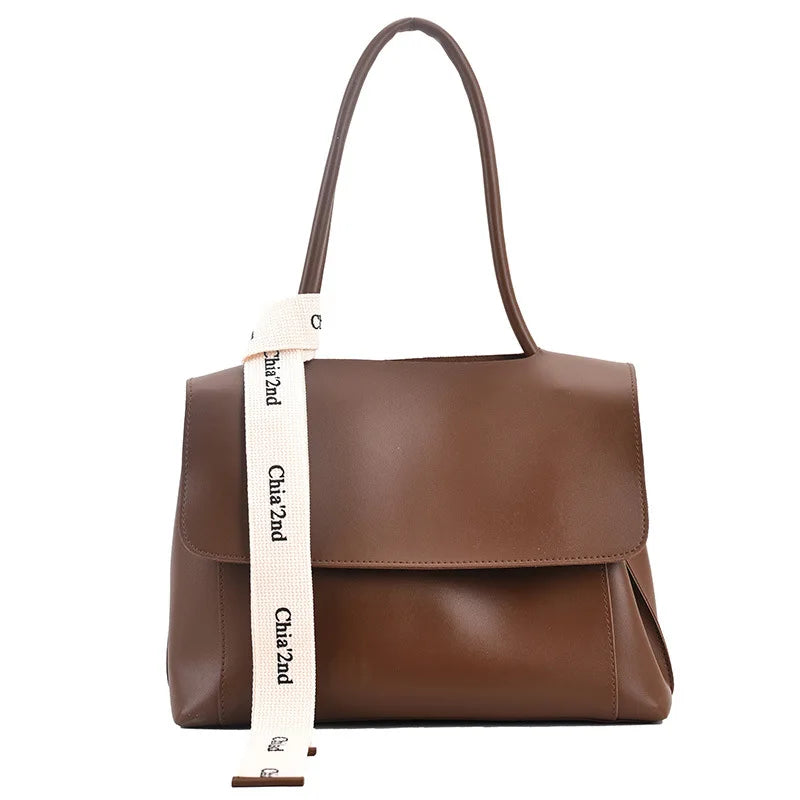 Large capacity women's tote bag by HSF Marketplace, high-quality PU leather shoulder bag with luxury design and stylish details.