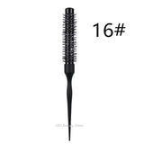 1/5PCS Black Curly Round Hair Comb Aluminum Tube Hair Brush Comb Professional Hairdresser Comb Salon Barber Styling Tool