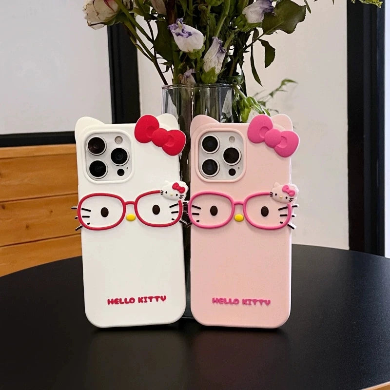 KT cat silicone soft cover case for iPhone models by HSF Marketplace