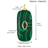Jewelry charm pendant with jade agate, amethyst, amazonite, water grass, and lapis lazuli in 18K gold plating for necklace craft making