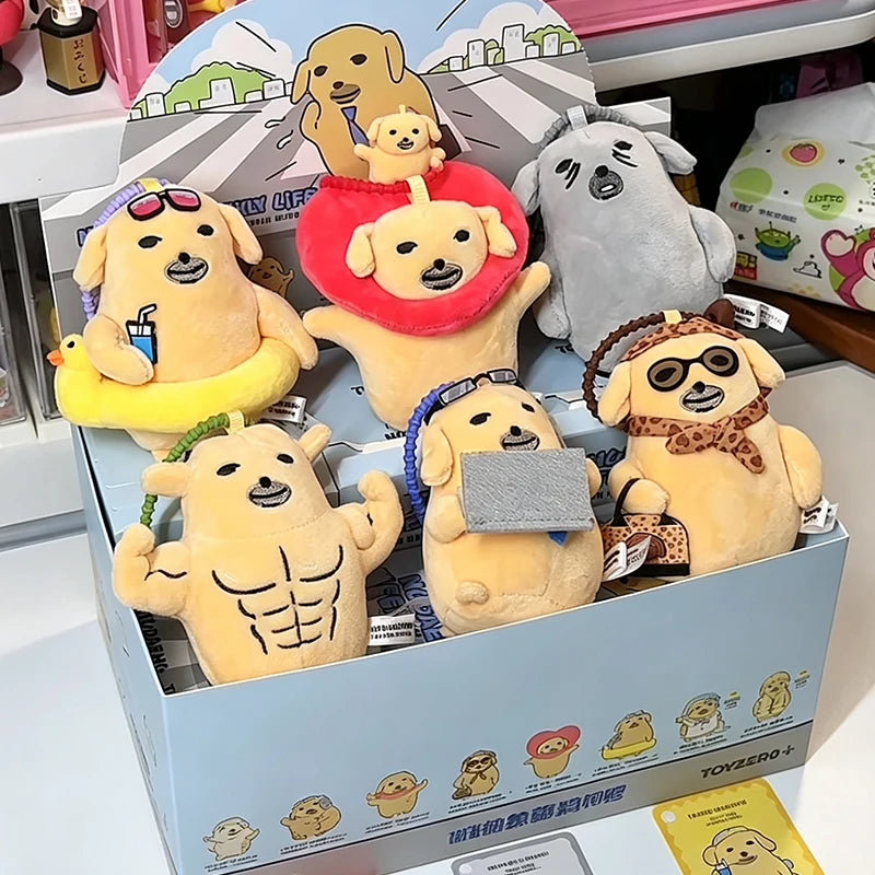 Nudaeng Weekly Life plush puppy keychain blind box pendant collectible from HSF Marketplace