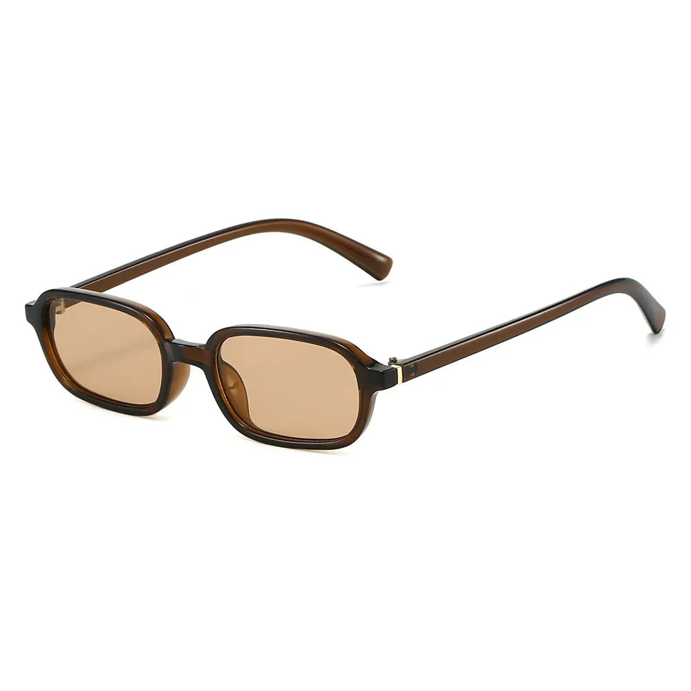HSF Marketplace KLASSNUM vintage sunglasses with rectangular shape, UV400 protection, small square design, stylish eyewear for men and women