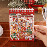Christmas miniature scenes sticker book by HSF Marketplace for holiday crafts and sticker therapy